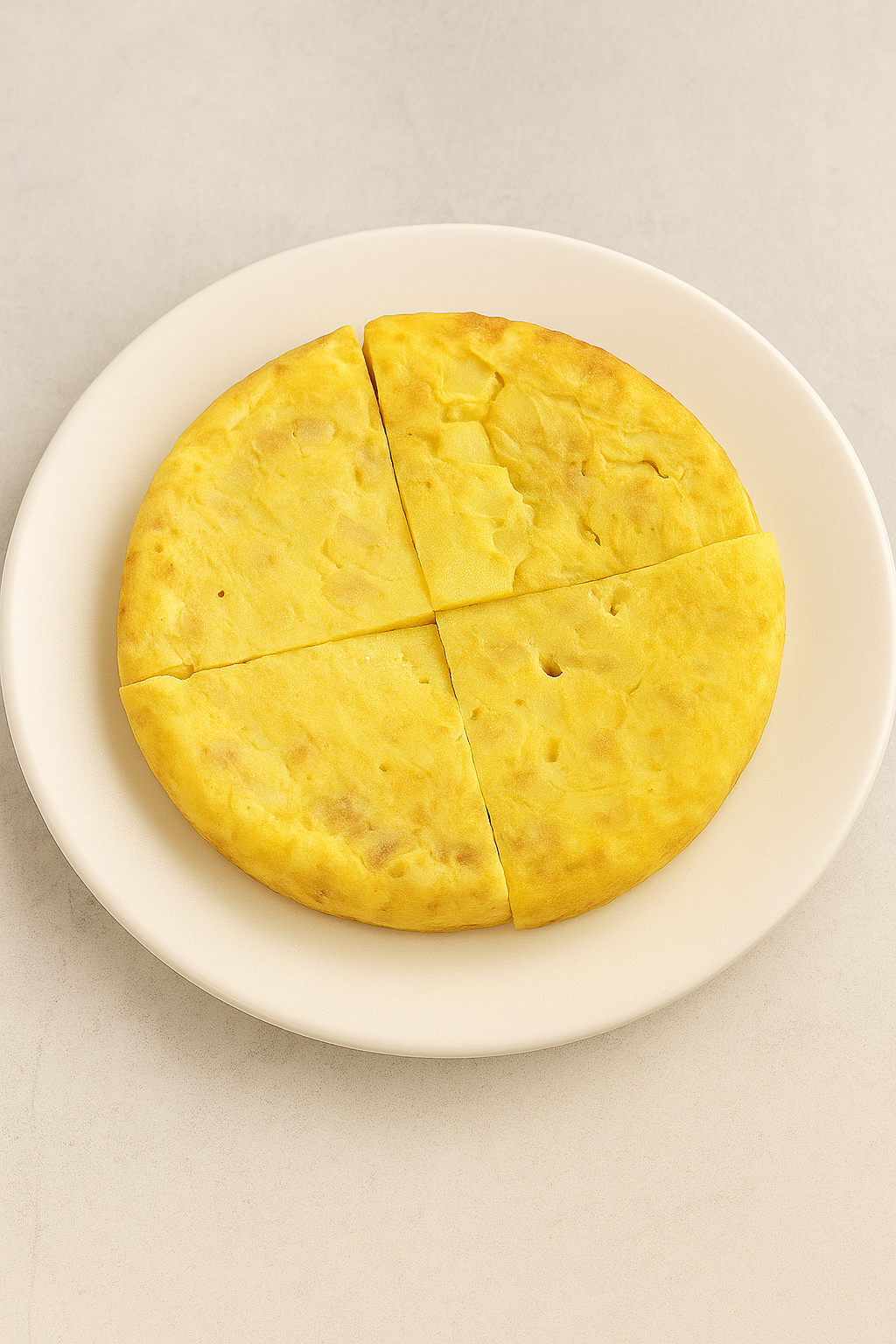 Tortilla de patata con cebolla