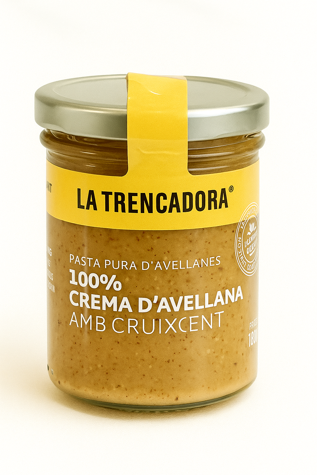 Crema de avellanas crujiente de La Trencadora